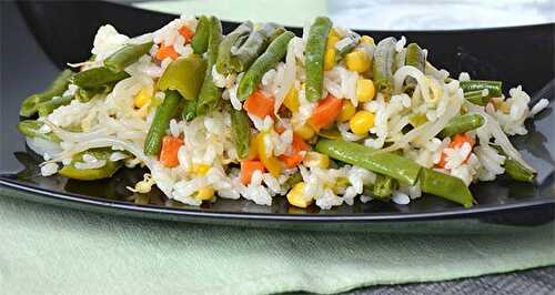 Salade de riz végétarienne