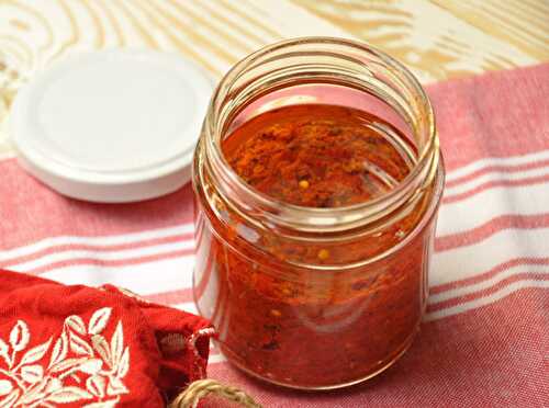 Sauce Harissa fait maison avec Thermomix