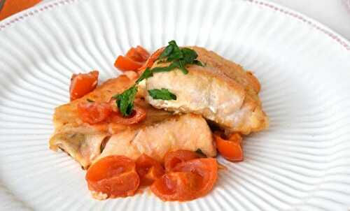 Saumon aux tomates cerises