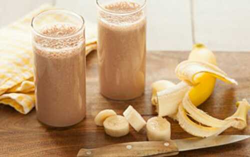 Smoothie à la banane et au chocolat