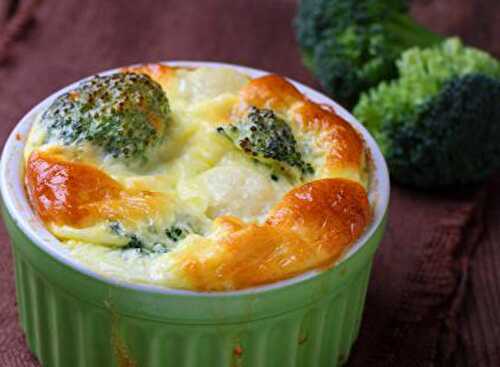 Soufflé Léger au Brocoli et Chèvre Frais