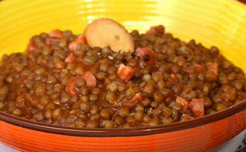 Soupe de Lentilles et aux Lardons au Thermomix