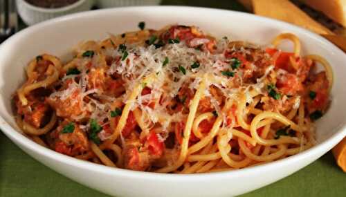 Spaghettis à la saucisse