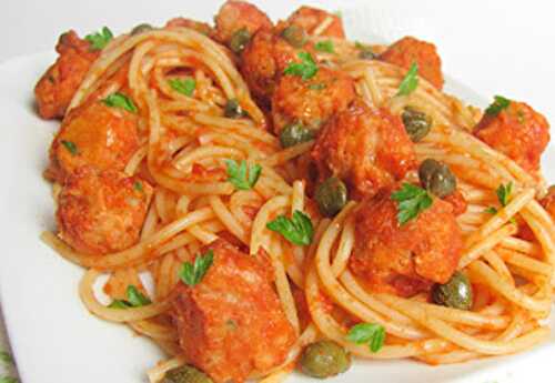 Spaghettis aux Boulettes de Thon