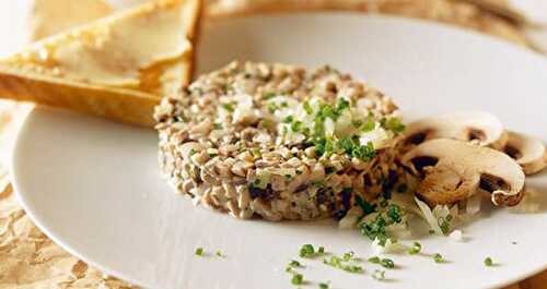 Tartare aux champignons avec Thermomix