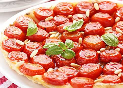 Tarte aux tomates cerises