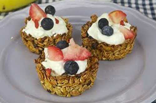 Tartelettes aux Flocons d'Avoine et Yaourt