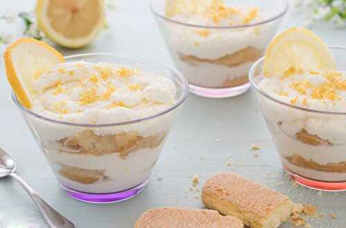 Tiramisu au Citron en Verrine