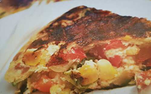 Tortilla aux Légumes et au Chorizo