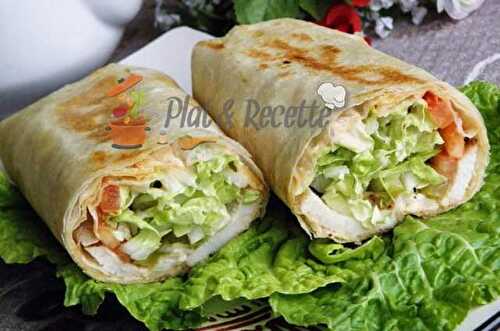 Wrap Poulet et Crudités