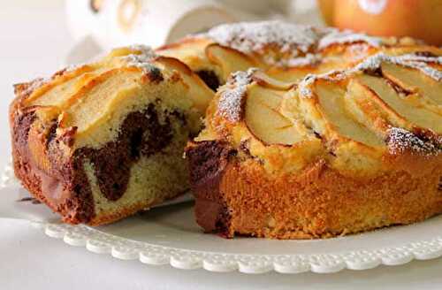 Gâteau Marbré aux Pommes