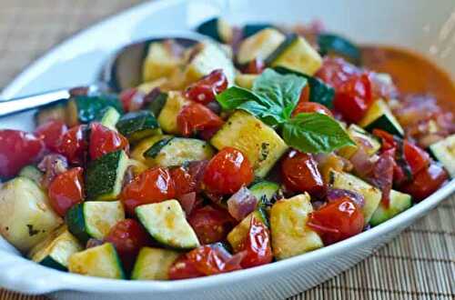 Poêlée de Courgettes et Tomates Cerises