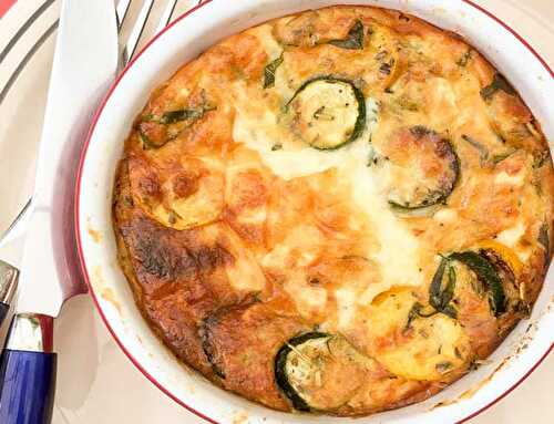 Quiche Sans Pâte aux Courgettes et Thon