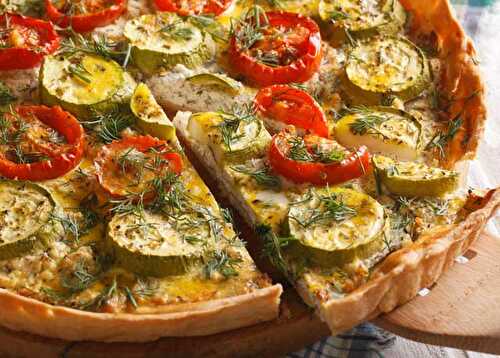 Tarte Salée aux Courgettes et Tomates