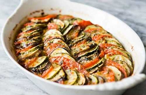 Gratin de Courgettes Aubergines et Tomates