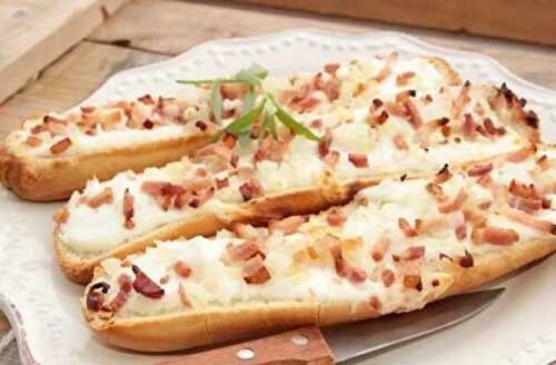 Tartines Façon Tarte Flambée