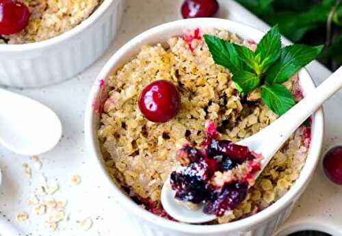 Crumble Léger aux Cerises