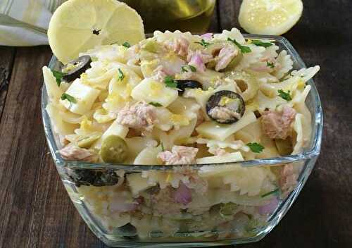 Salade de Pâtes au Thon et Citron