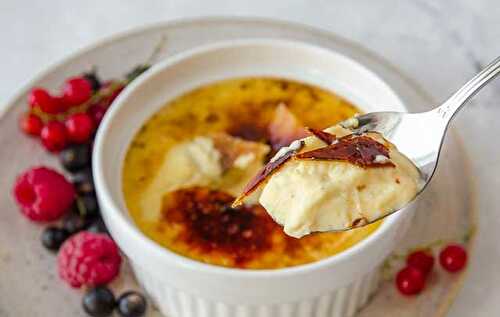 Crème Brûlée Légère à l’Ananas