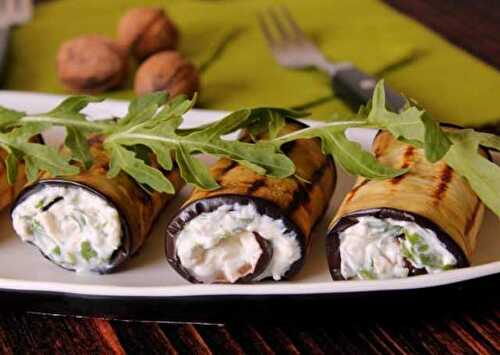 Rouleaux d’Aubergine-Chèvre