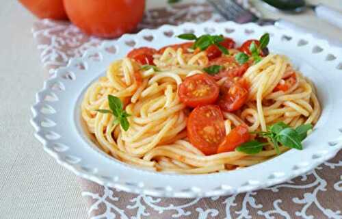 Spaghettis aux Tomates Cerises