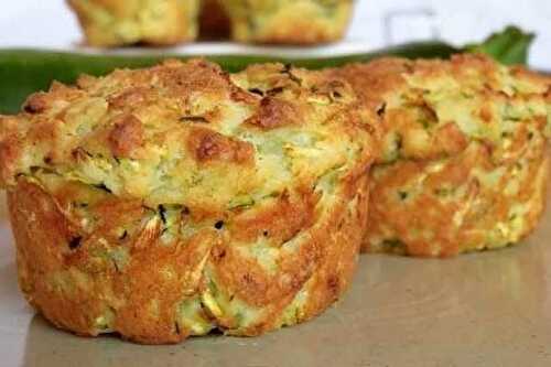 Muffins au Chèvre et Courgette