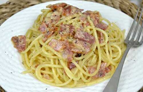 Pâtes Carbonara Sans Crème