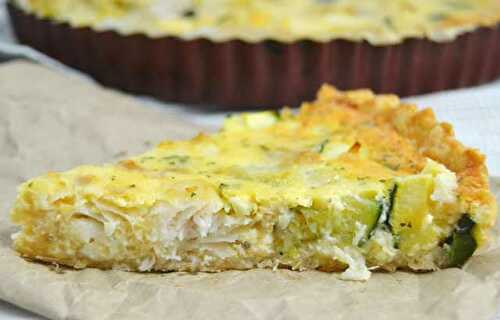 Quiche au Merlan et Courgettes