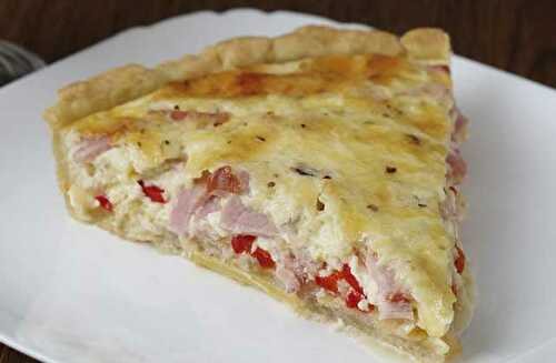 Quiche Légère aux Poivrons Jambon