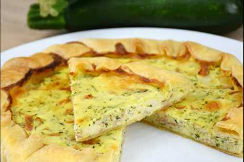 Tarte Rustique aux Courgettes et Chèvre