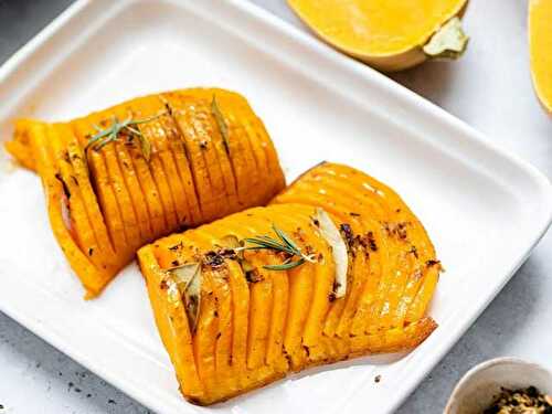 Butternut Rôtie Façon Hasselback