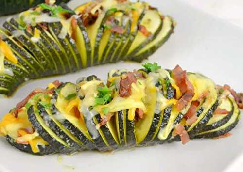 Courgettes Hasselback