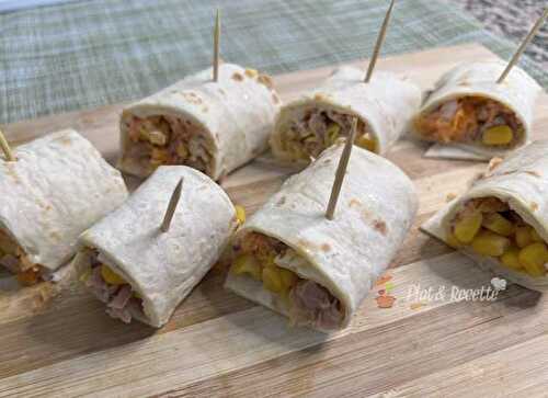 Petits Roulés de Wraps au Thon