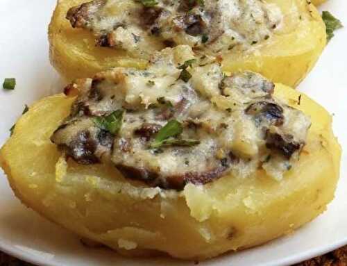 Pommes de Terre Farcies aux Champignons