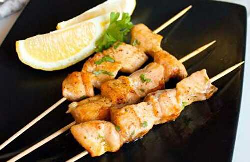 Brochettes de Saumon au Curry