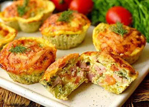 Muffins aux Légumes et Jambon