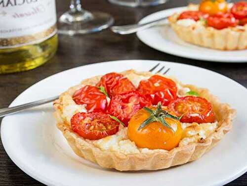 Tartelettes au Fromage et aux Tomates Cerises