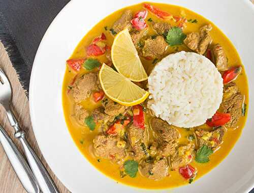 Curry de Veau au Lait de Coco