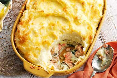 Hachis Parmentier Saumon et Épinards