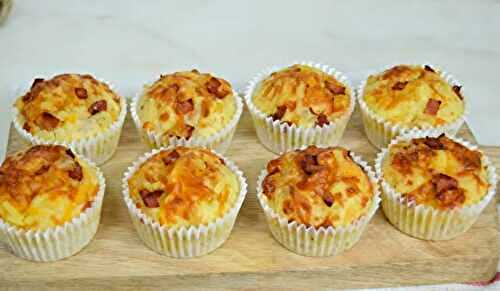 Muffins aux Lardons et Fromage