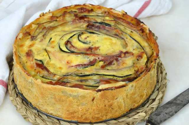 Tarte Spirale Courgettes et Jambon