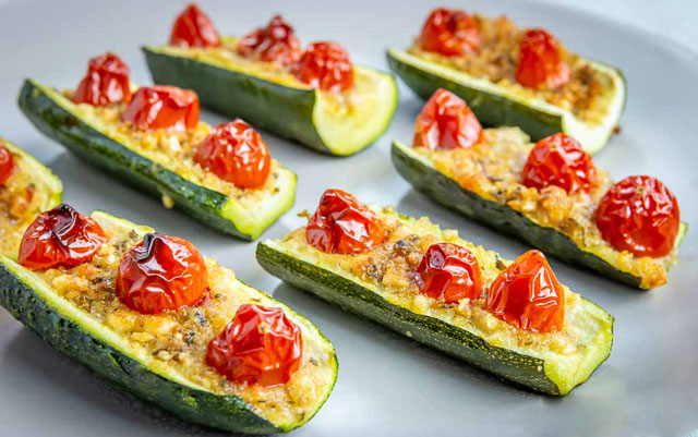 Courgettes Farcies aux Câpres