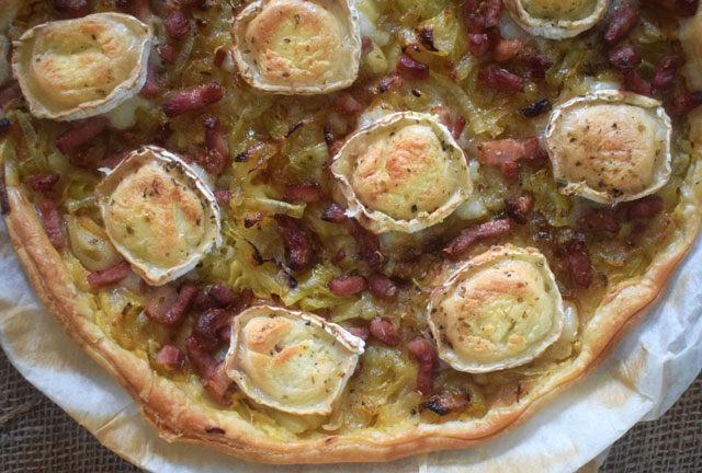 Tarte aux Oignons Lardons et Chèvre