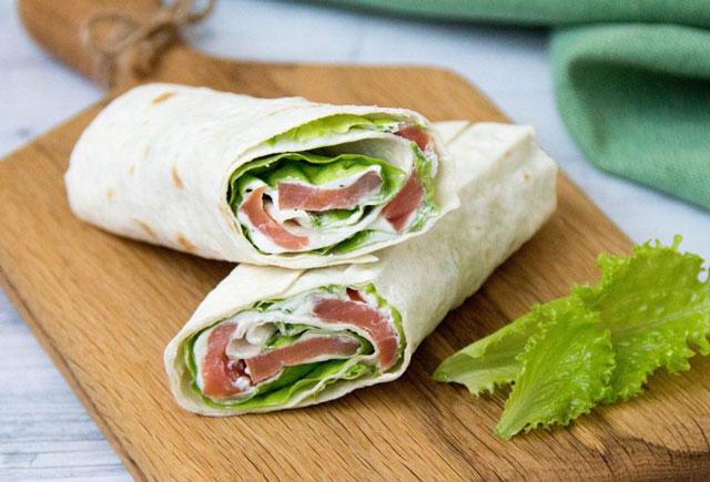 Wrap Léger au Saumon Fumé