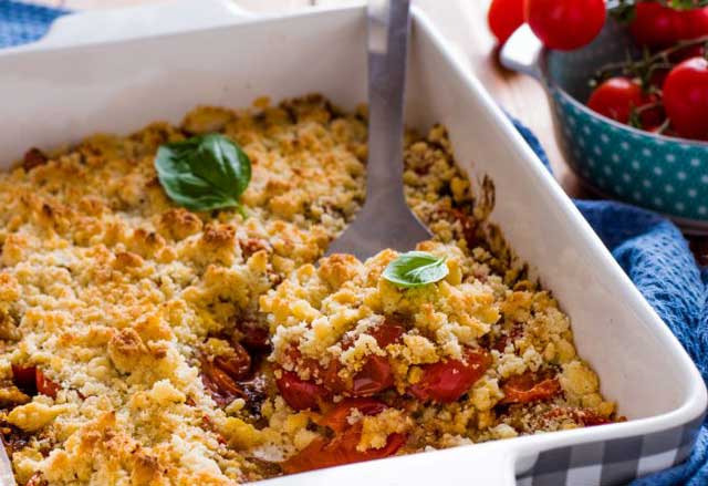 Crumble Tomates Chorizo