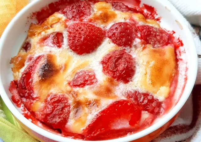 Gratin de Fraises Léger