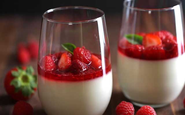 Panna Cotta aux Fraises