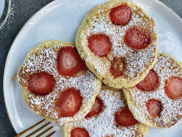 Pancakes à la Fraise