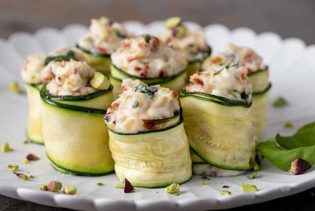 Roulés de Courgettes au Fromage de Chèvre