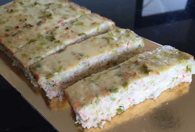 Terrine de Poireaux au Saumon Fumé